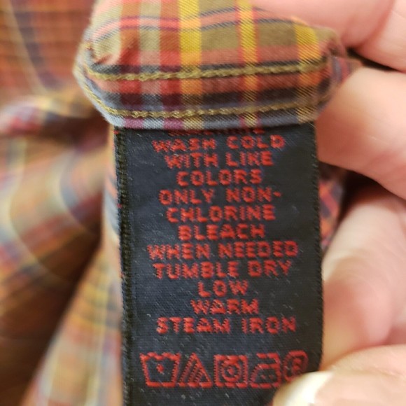 Austin Reed London Men’s Long-Sleeve Button Down Plaid Shirt Sz Medium - Picture 5 of 8